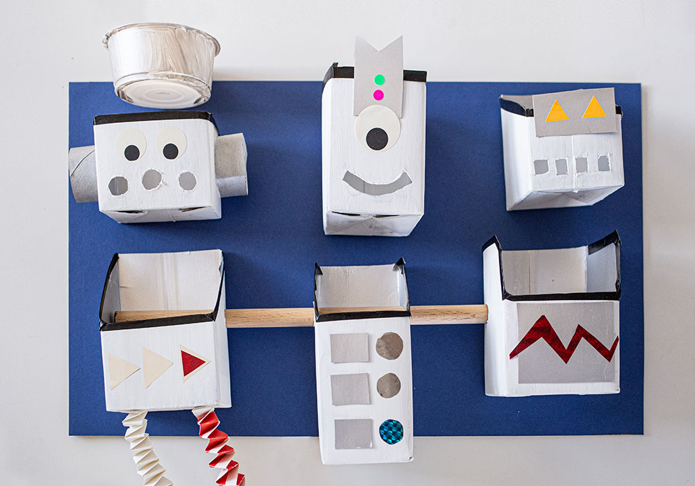 Simplemente haga algo con cartones de leche: ¡utensilios para la habitación de los niños!