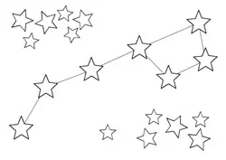 Dibujos de constelaciones para colorear Dibujos de constelaciones para colorear