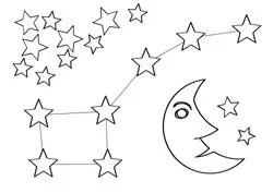 Dibujos de constelaciones para colorear Dibujos de constelaciones para colorear