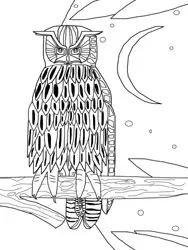 Dibujos para colorear - animales en invierno Dibujos para colorear - animales en invierno