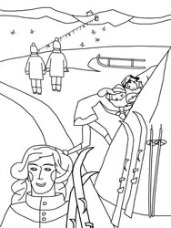 Dibujos para colorear de invierno Dibujos para colorear de invierno