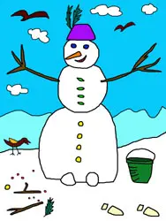 Dibujos para colorear de invierno Dibujos para colorear de invierno