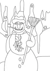 Dibujos para colorear de invierno Dibujos para colorear de invierno