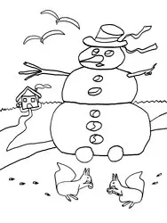 Dibujos para colorear de invierno Dibujos para colorear de invierno