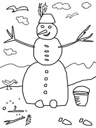 Dibujos para colorear de invierno Dibujos para colorear de invierno