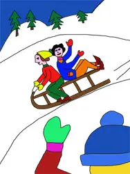 Dibujos para colorear de invierno Dibujos para colorear de invierno