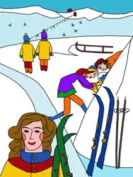 Dibujos para colorear de invierno Dibujos para colorear de invierno