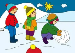 Dibujos para colorear de invierno Dibujos para colorear de invierno