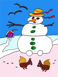 Dibujos para colorear de invierno Dibujos para colorear de invierno