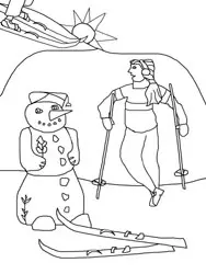 Dibujos para colorear de invierno Dibujos para colorear de invierno