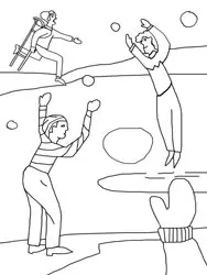 Dibujos para colorear de invierno Dibujos para colorear de invierno