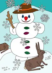 Dibujos para colorear de invierno Dibujos para colorear de invierno