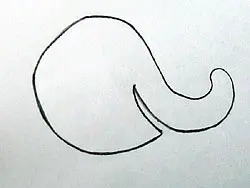 Tarjeta de lugar de elefante Tarjeta de lugar de elefante