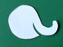 Tarjeta de lugar de elefante Tarjeta de lugar de elefante