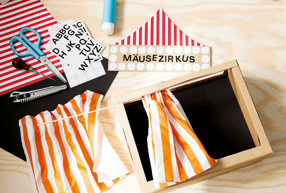 Haz un teatro en una caja de zapatos y sumérgete en el mundo del circo