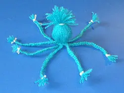 Pulpo hecho de lana Pulpo hecho de lana