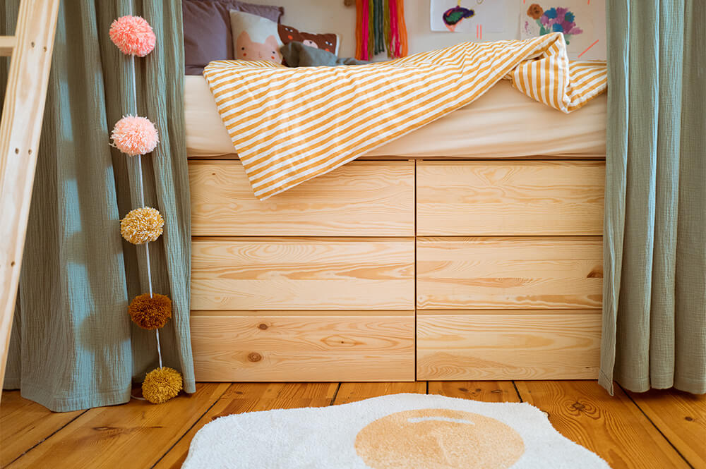 Dulces sueños: Así construyó Martina una cama alta para su hijo Dulces sueños: Así construyó Martina una cama alta para su hijo