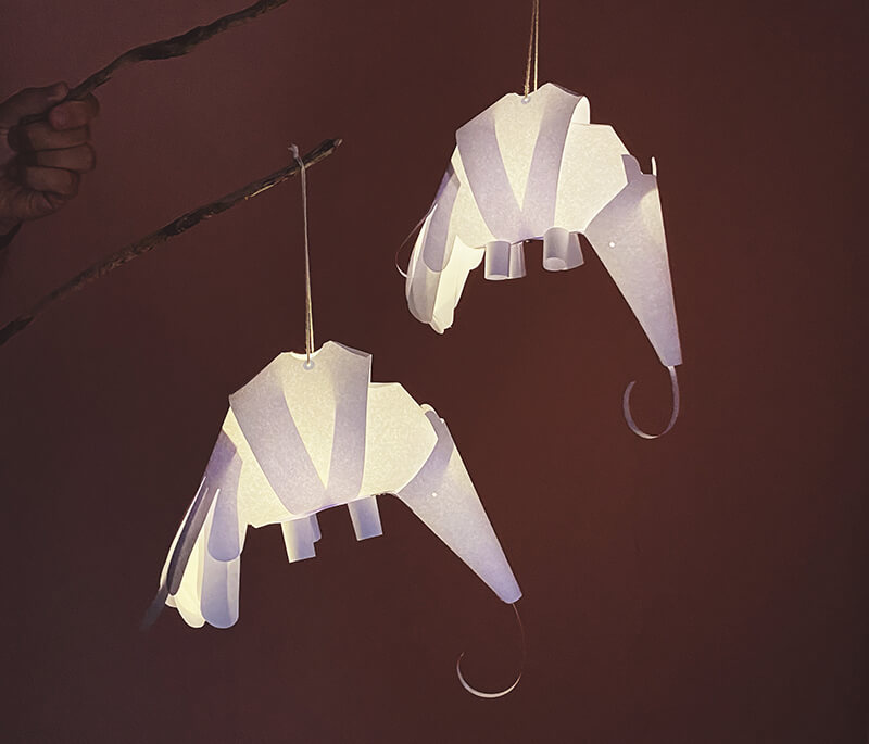 Con un hormiguero para la fiesta de los faroles. Con un hormiguero para la fiesta de los faroles.