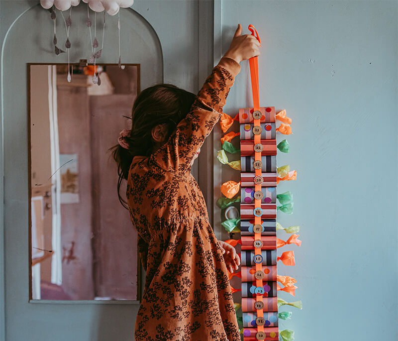 Upcycling X-Mas: haz calendarios de adviento con rollos de papel higiénico Upcycling X-Mas: haz calendarios de adviento con rollos de papel higiénico