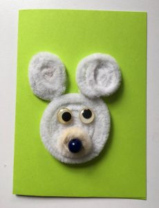 Limpiapipas - idea artesanal - tarjeta