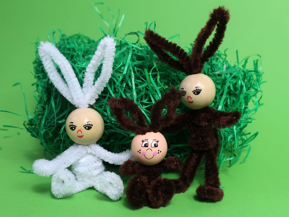 Haz una linda familia de conejitos para Pascua