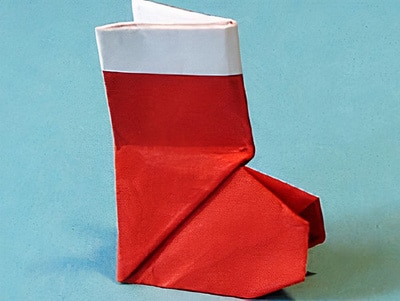 Doblar el zapato de Papá Noel Doblar el zapato de Papá Noel